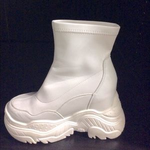 White platform gogoboots (dolls kill)